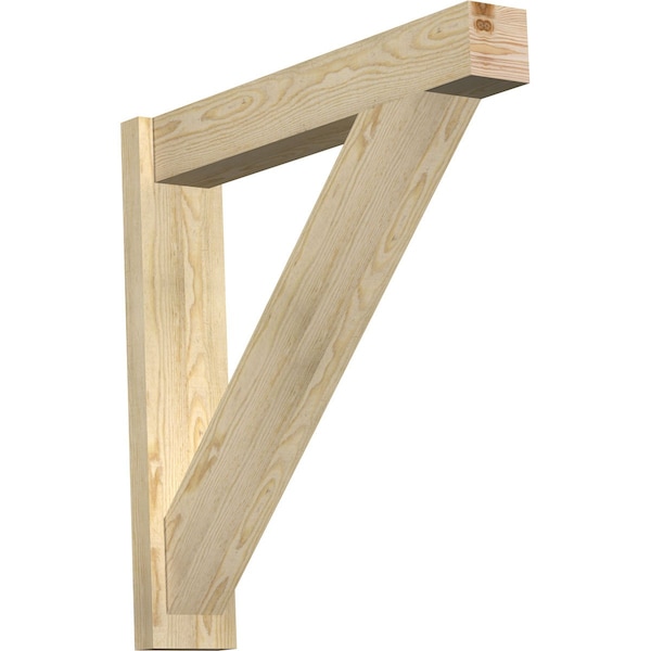 Ekena Millwork Traditional Block Rough Sawn Outlooker, Douglas Fir, 6"W x 32"D x 32"H OUT06X32X32TRA05RDF - main